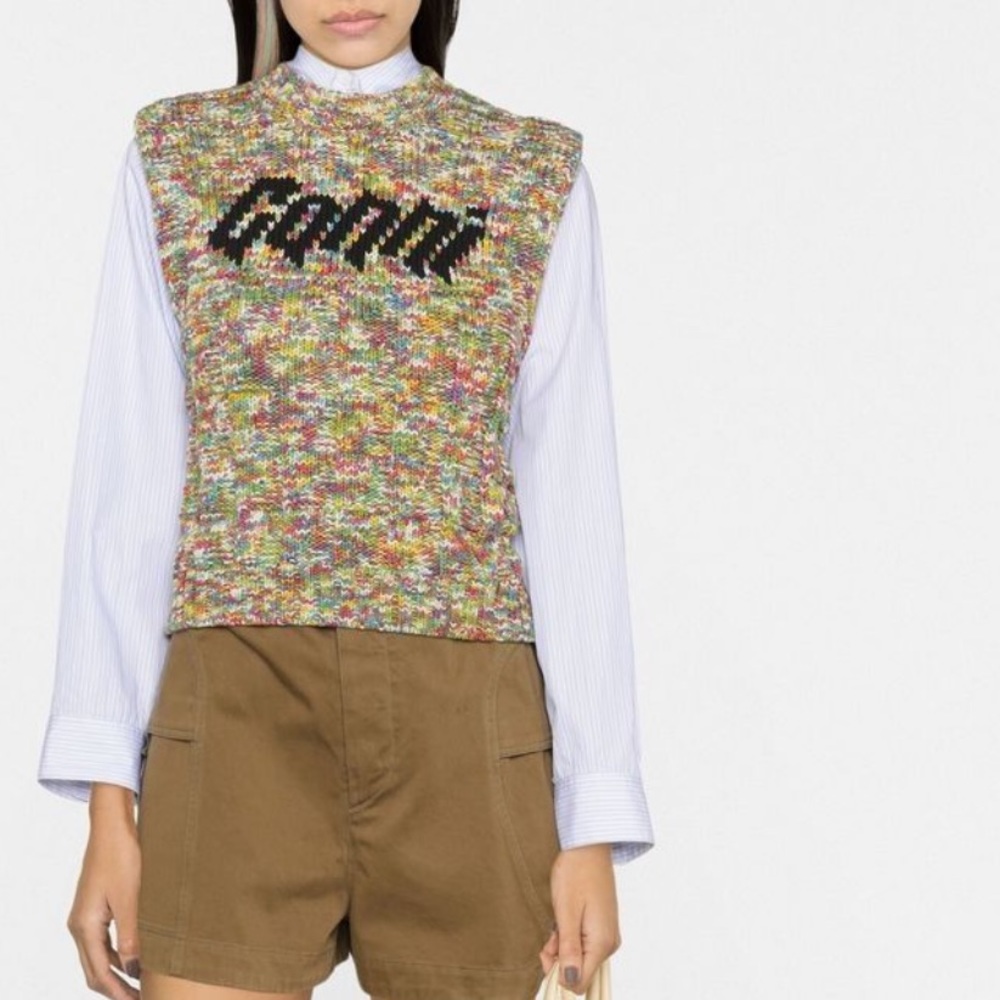Ganni Vest multicolor